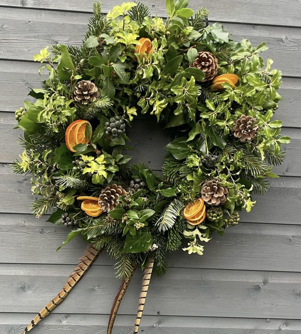 christmas wreath making workshop norfolk
